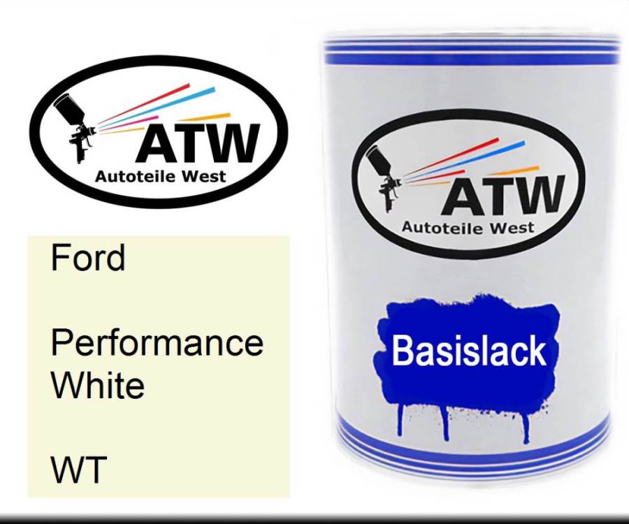Ford, Performance White, WT: 500ml Lackdose, von ATW Autoteile West.